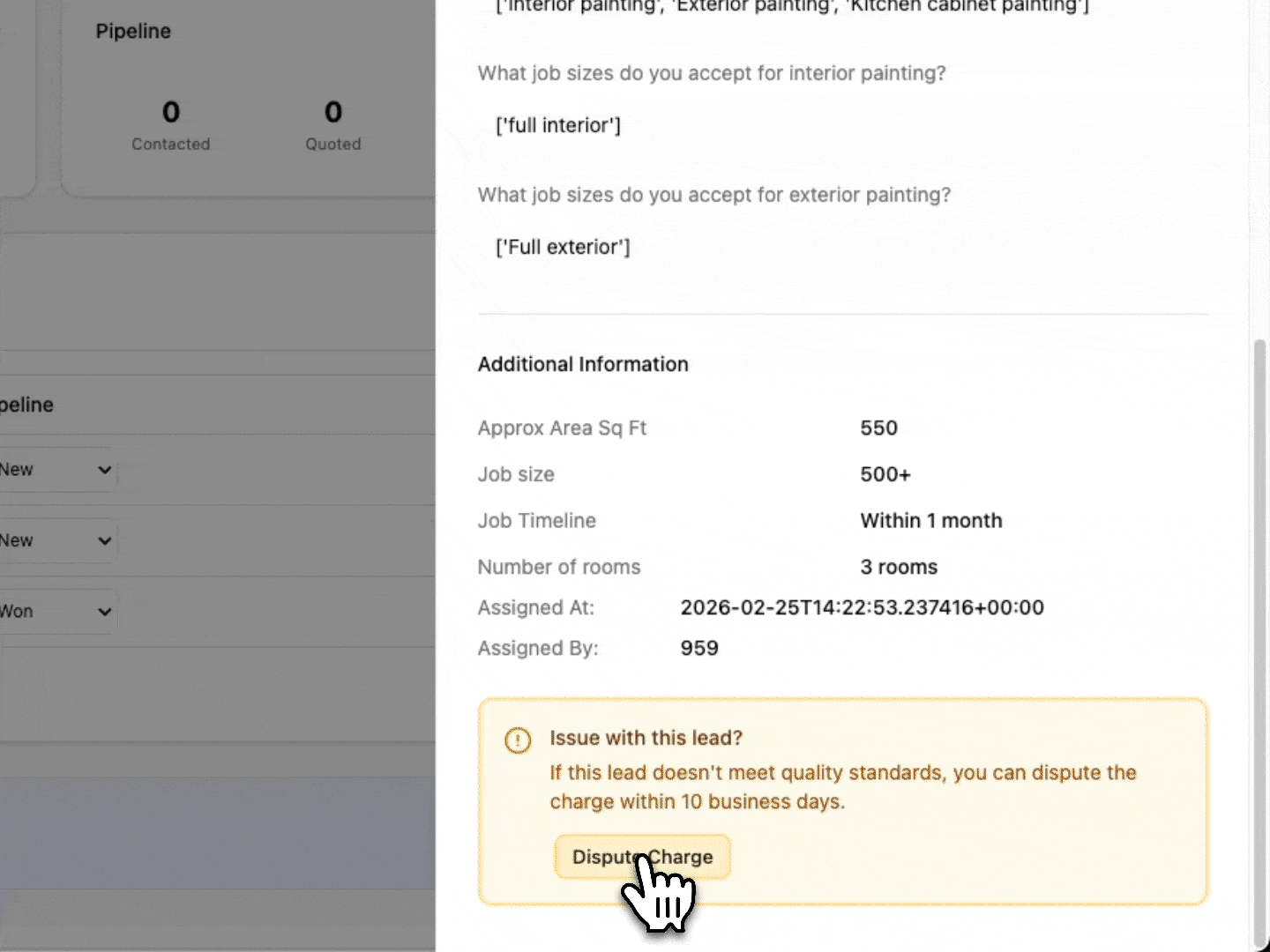 Dispute Resolution placeholder preview