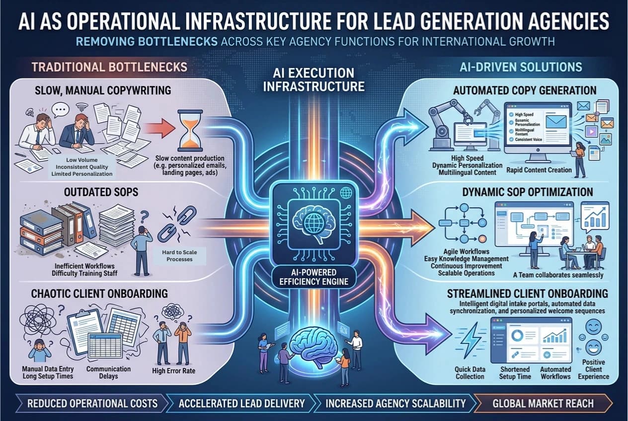 AI as operational infrastructure for lead generation agencies
